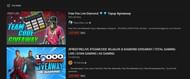 Giveaways are held by YouTubers